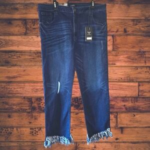 Lucky & Blessed Dark Blue Jeans